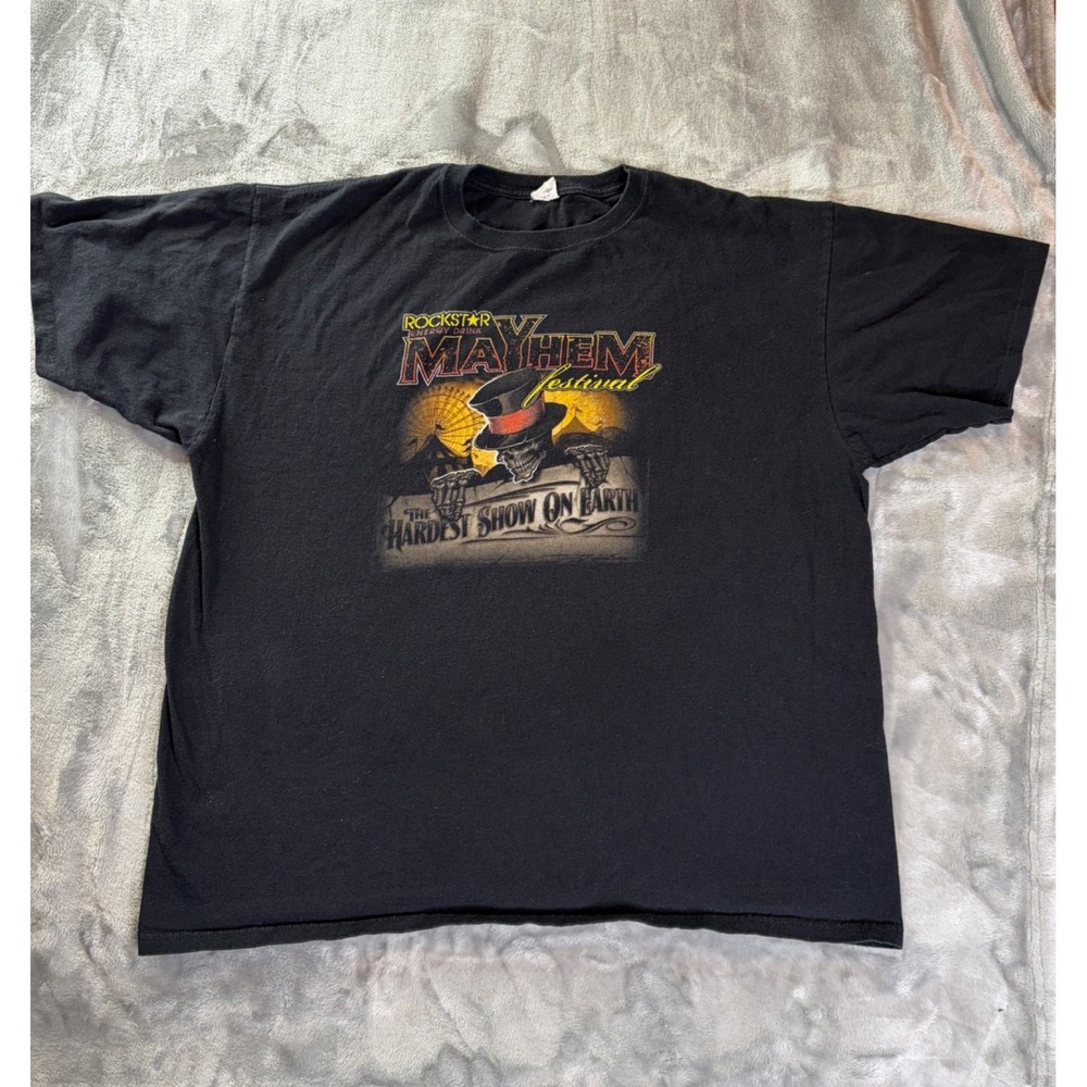 Anvil Rockstar Energy Drink Mayhem Festival the Hardest Show ON Earth T-Shirt